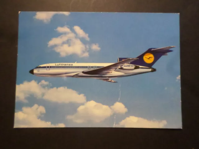 Cp Lufthansa  Aviation, Avion Boeing 727 Europa Jet, Vf Postcard
