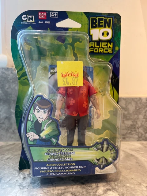Rare Ben 10 Alien Force - Laboratoire De Grandpa Max Avec Figurine - Bandai
