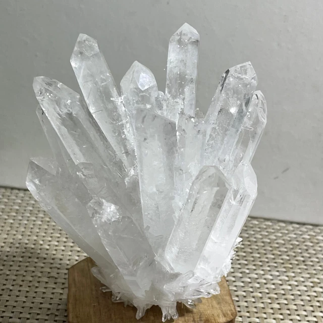New Find  white Phantom Quartz Crystal Cluster Mineral Specimen Healing 545g g15