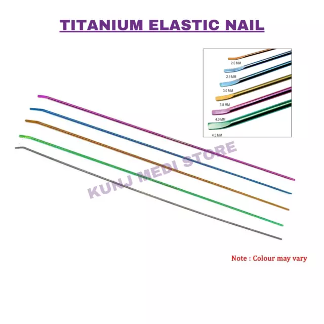 Titanium elastic nail pack of 25 pcs veterinary surgical instrument