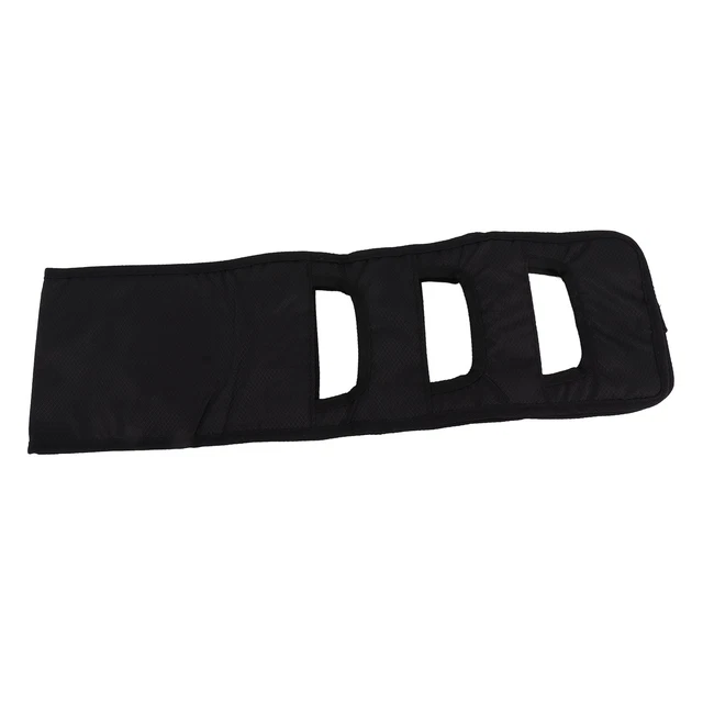 (Black)Patient Transfer Sling Gait Belt Padded Breathable Patient Lift ZU