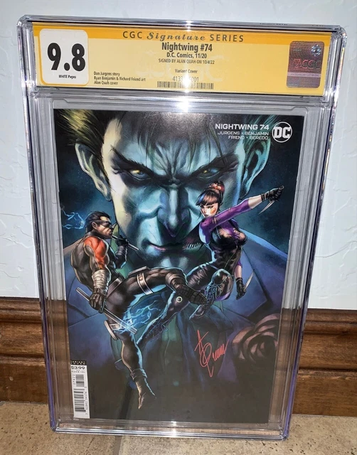 Nightwing #74 CGC 9.8 SS Signed Alan Quah DC Comics Variant Batman Punchline