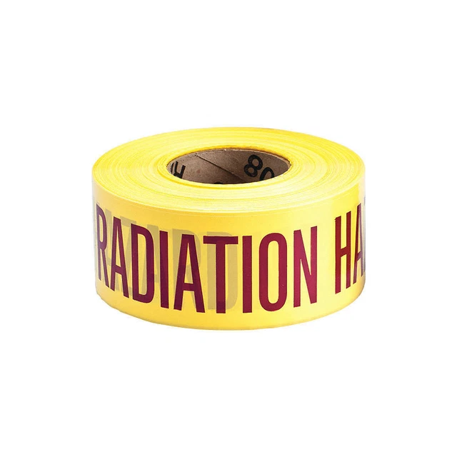 BRADY 91470 Barricade Tape,Caution Radiation Hazard