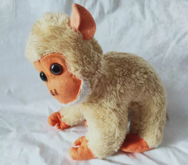 Jouet en peluche de singe orange parlant par Hosung 2003, jouet de  chimpanzé doux et lumineux à fourrure rare vintage -  France
