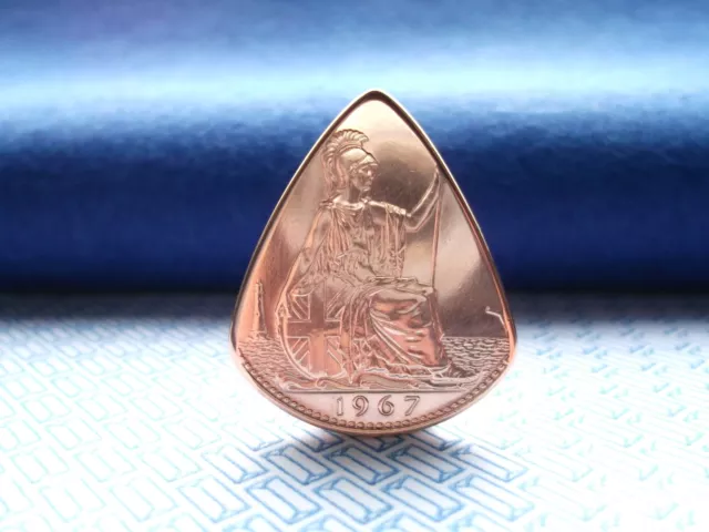 Genuine UK Penny Coin Pick / Plectrum.Electric Guitar Acoustic Guitar.FREE SHIP