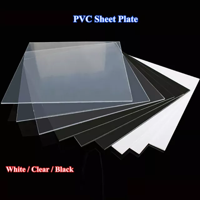 0.4mm~4mm Thick Clear Plastic PVC Sheet Hard Plastic Plate Multi size  available