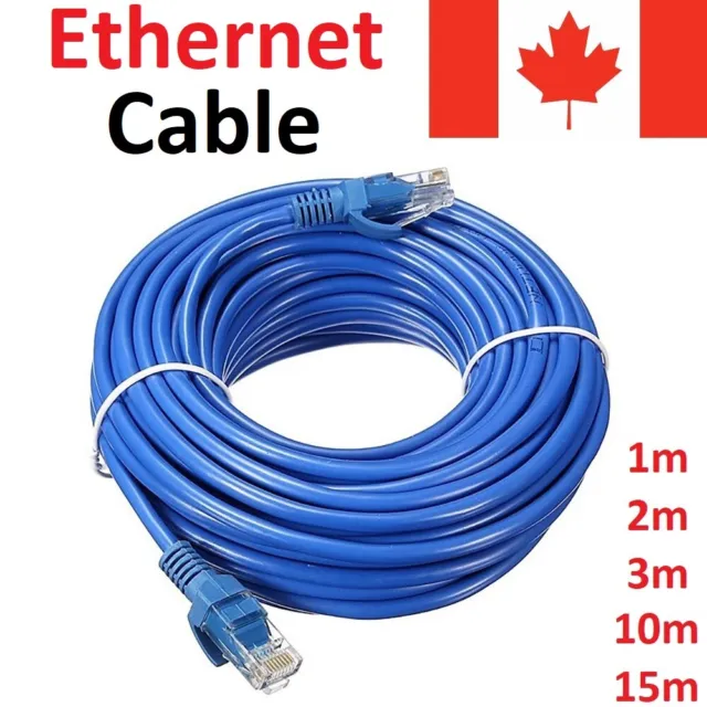 CAT 5 E Ethernet LAN Internet Network Cable for Computer Router PC Mac Laptop