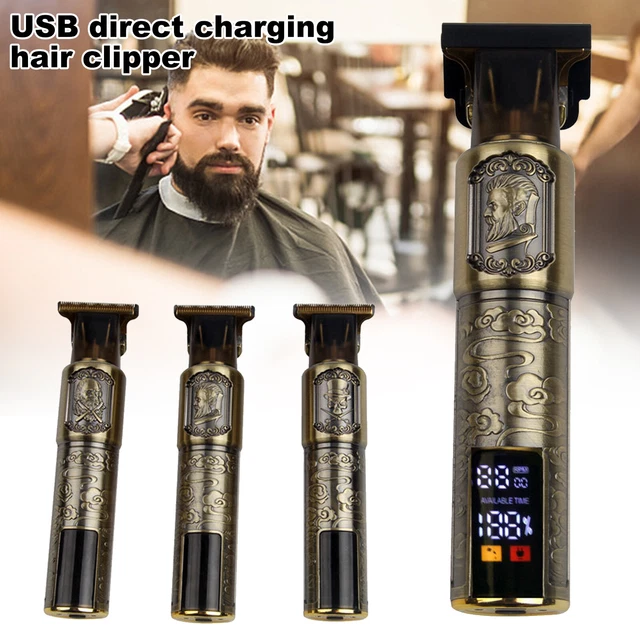 Professional Hair Clippers Trimmer LCD Display Cordless Barber Shaving Machine