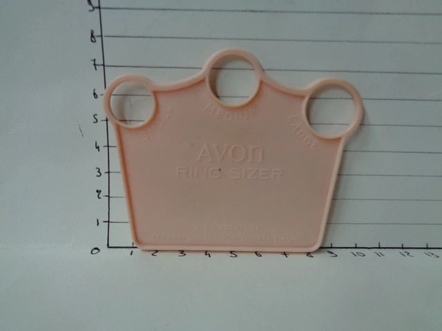 Vintage Avon  Ring Sizer Gadget Misuratore Per Anelli