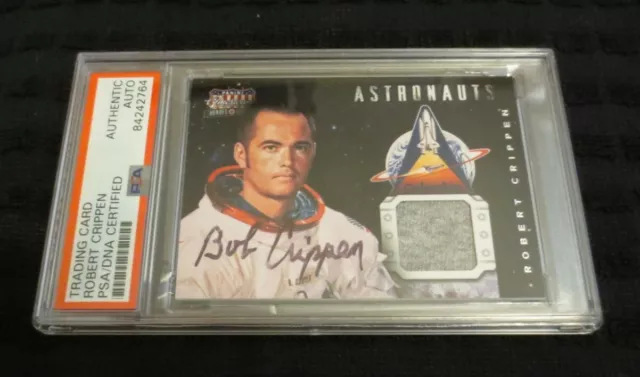 Robert Bob Crippen NASA Shuttle Astronaut signed autographed psa slabbed Relic