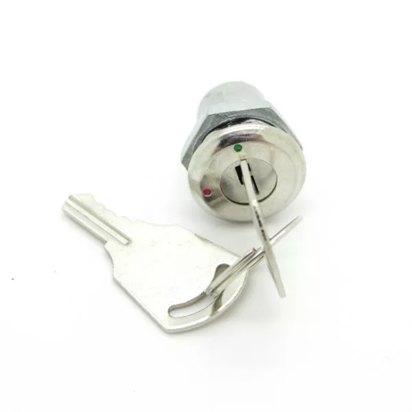 1 × Mini Key Switch 2 Pin ON-OFF Lock Switch 12mm Metal Shell With two Keys SPST