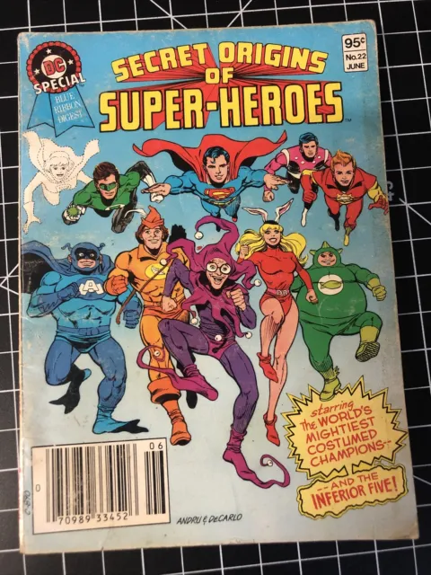 DC Special Blue Ribbon Digest #22 - Secret Origins of Super-Heroes - BR1