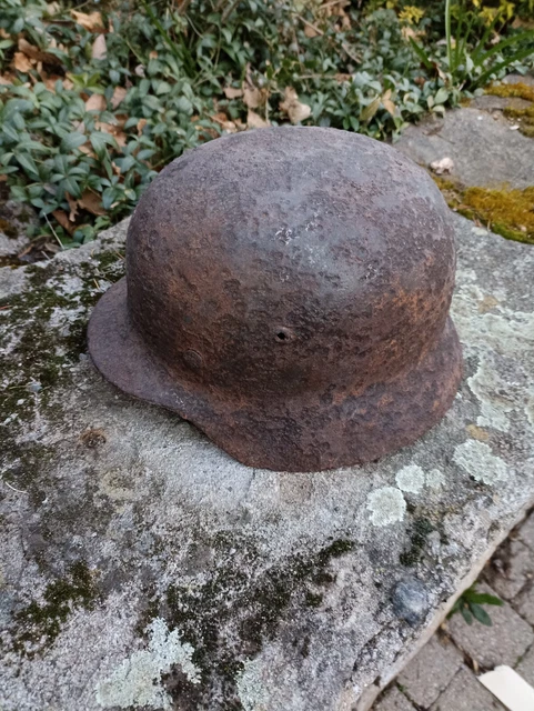 Ancien Casque Allemand Ww2 German Helmet 1939 1945 Guerre Wehrmacht