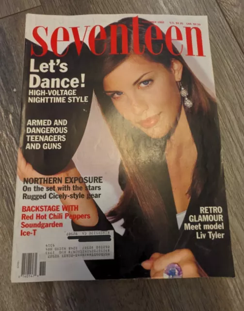 November 1992 SEVENTEEN Magazine LIV TYLER The Heights ANGELINA JOLIE Jane March