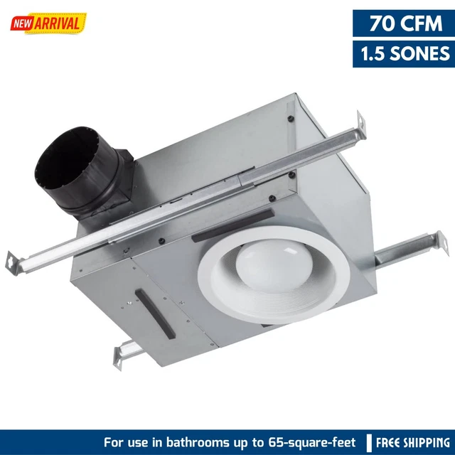 RECESSED LIGHT LAUNDRY Room/ Shower Ventilation Fan Ceiling Bathroom