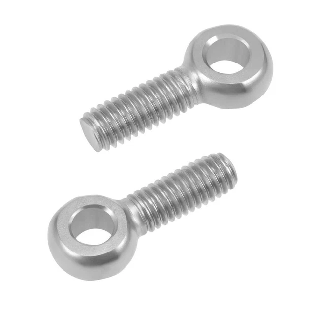 10pcs M6 Lifting Eye Bolt 20mm Lifting Thread Hook Fast Metric Thread Eyebolt