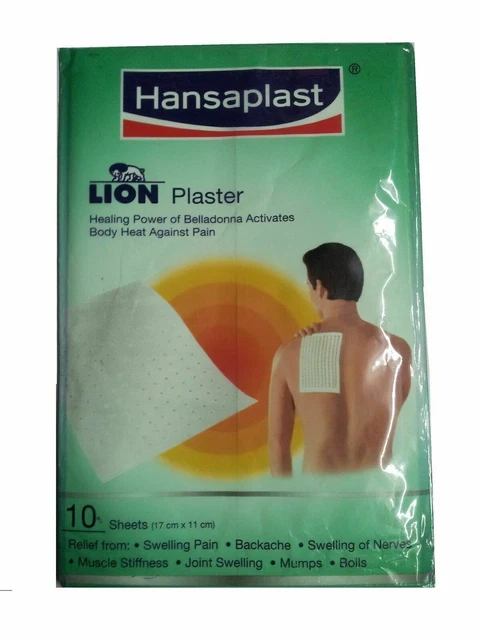 2 X Hansaplast 10 Hojas Yeso León Poder Curativo De Belladona Envío Gratuito