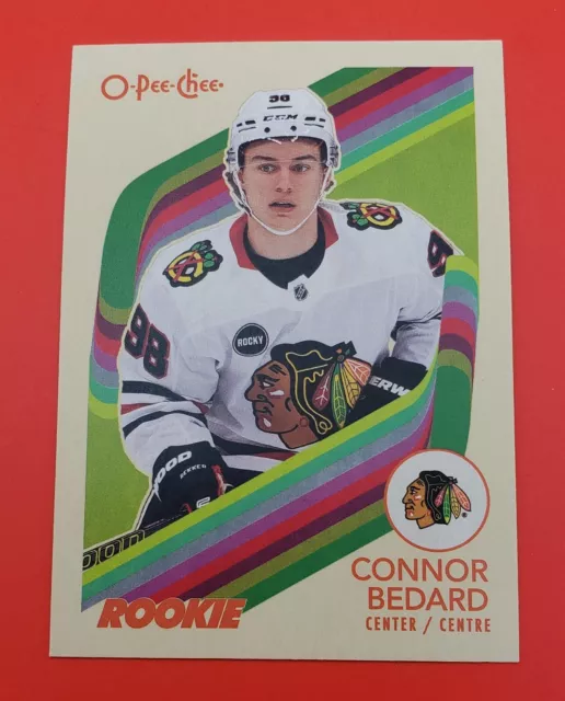 CONNOR BEDARD 202324 OPeeChee 582 Chicago Blackhawks RC ROOKIE
