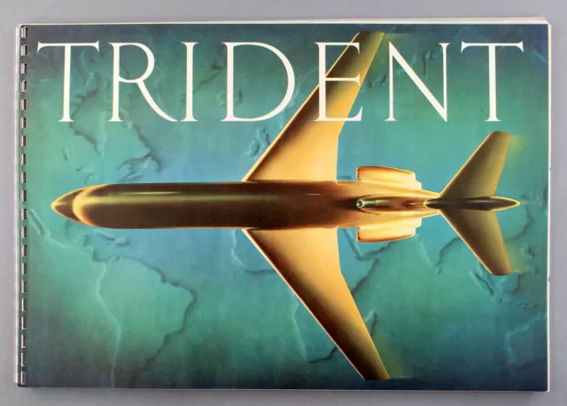 Trident Fantastic Large Manufacturers Sales Brochure Seat Maps Hawker Siddeley
