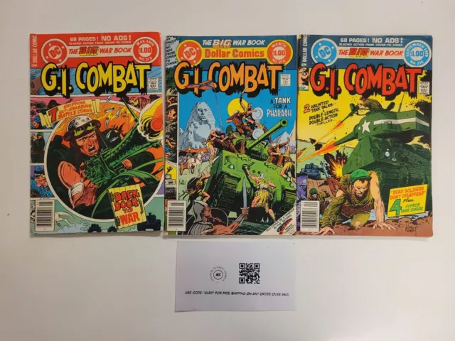 3 G.I. Cómics de combate de DC #212 213 215 gran libro de guerra 50 TJ6