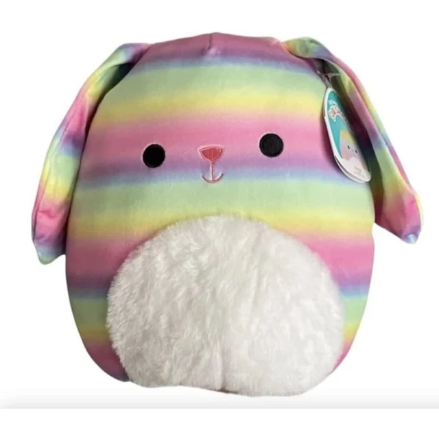 SQUISHMALLOWS 2022 EASTER Danya the Rainbow Bunny Pastel Plush Doll 12