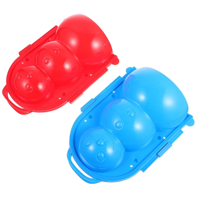 2 piezas bola de nieve combate forma bola de nieve clip juguete