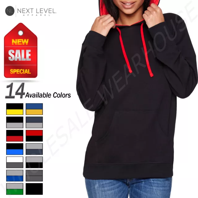 NEW Next Level Unisex Lightweight Pullover French Terry XS-XL Hoodie R-9301