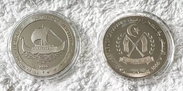 Rare Saharawi Del Transport .999 Silver Layered Coin - Add to Your Collection!