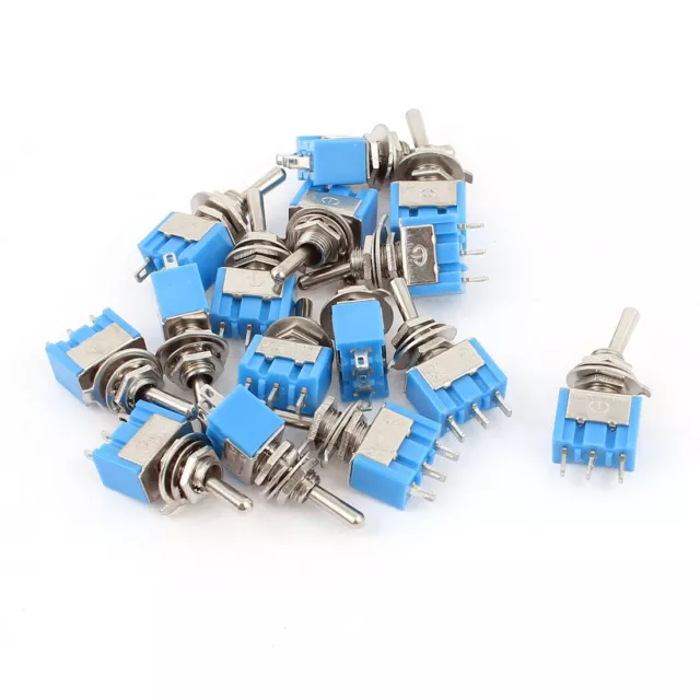 15 Pcs 125V 6A SPDT ON-ON 2 Posiciones 3 Pin Cierre Micro Interruptor Conmutador