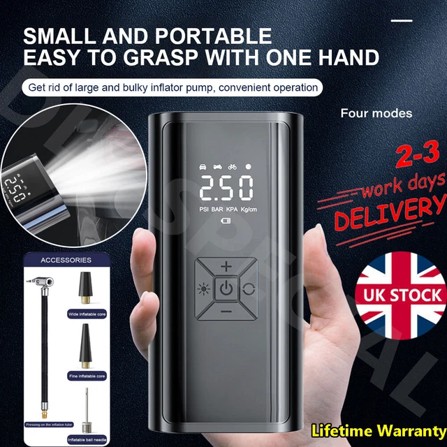 6000MAH PORTABLE CAR Air Compressor 150PSI Electric Wireless Tire