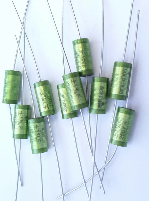 10x Capacitor 0.47uF 470nF 5% 630V Polypropylene Axial Valve Metal Film Audio UK