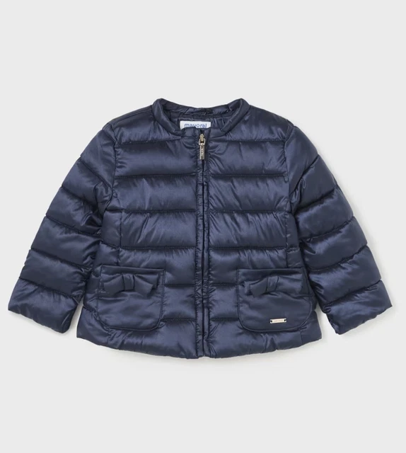 Giacca bambino Mayoral blu navy trapuntata frangivento 18 mesi nuova con etichette