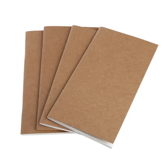 Kraft Paper Notebook Account Book Dot Journal Diary Memo Blank Page Stationery
