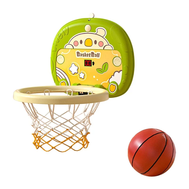 Basketball Hoop Set Hanging Portable Foldable on Door Scoring Basketball