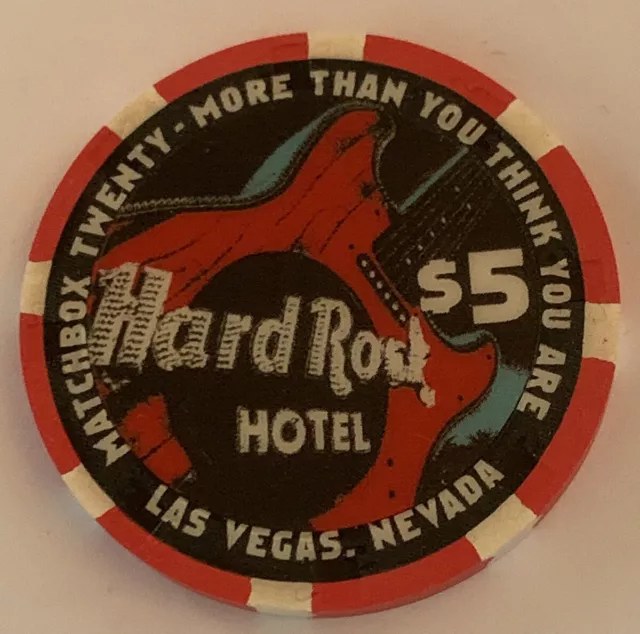 Matchbox Twenty Hard Rock Hotel Casino Poker Chip $5 Las Vegas Poker Paulson