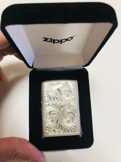 Unopened Zippo Sterling Silver High Polished Silver King USV18 (NO15)