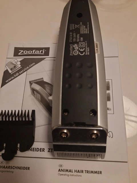 Cortador de pelo de animal Zoofari ZTSD 36B1