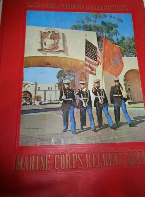 Marine Corps RECRUIT DEPOT MCRD San Diego 1969 Yearbook 3174 India Co Boot Camp