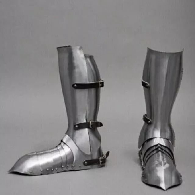 Medieval Greaves With Shoes Armor 18Ga Steel Cosplay Armor GIFT ITEM HALLOWEEN