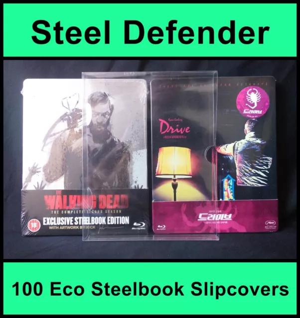 100 Premium Blu-Ray Steelbook Slipcovers / Protectors - Steel Defender GP1