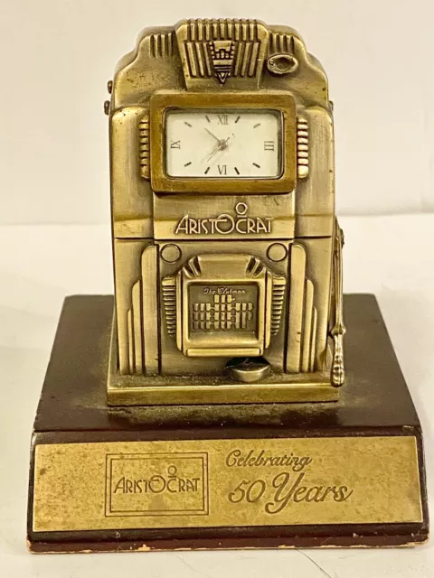 vintage aristocrat 50 years Commemorative slot machine 🎰 clock 🕰️