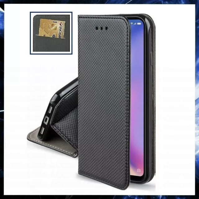 COQUE PORTEFEUILLE NOIR Pour HUAWEI MATE 30 LITE ETUI HOUSSE LIVRE ANTICHOC