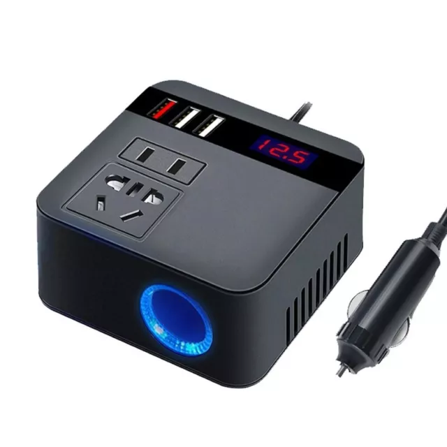 Outlet Car Inverter 12V/24V To 220V Car Plug Adapter Fast Charging for Devices