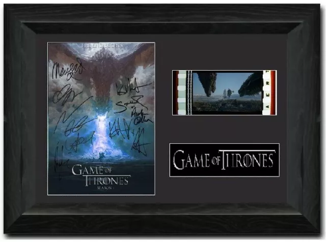 Game of Thrones Stunning  Cast Signed 35 mm Film Cell Display Framed  S11