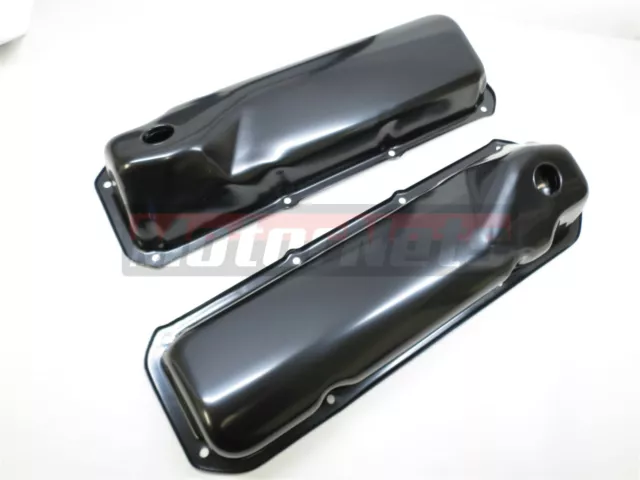 FORD VALVE COVERS 351C-351M-400M-BOSS 302 351 CLEVELAND Black STEEL SBF 69-82