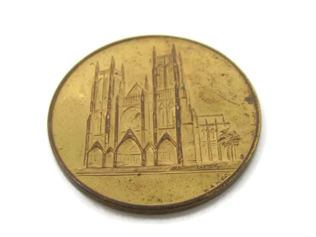 New York City The Cathedral Church St. John the Divine Pilgrimage Coin Vintage