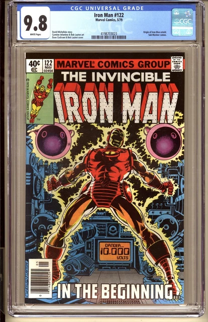 Iron Man #122  CGC 9.8 WP NM/MT  Marvel Comics 1979 Origin Retold Sub-Mariner v1