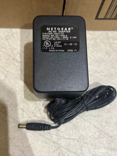 Genuine Netgear Power Supply AC/DC Adapter Model DV-1280-3 PWR-10027-01 Charger
