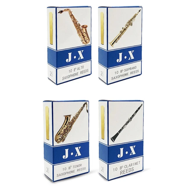 Saxophone Anches Force 2.5 Tenor Sax Clarinette 10 Pièces 10 × Reeds