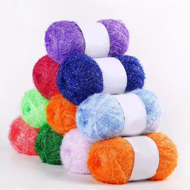 50g/Ball Luxury Acrylic Yarn Hand Knitted Glass Yarn Thread DIY Handmade Hat Bag